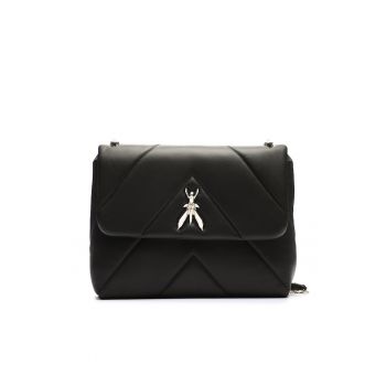 Geanta dama -  piele naturala - neagra - One Size INTL