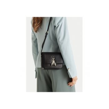 Geanta dama -  piele naturala - neagra - One Size INTL