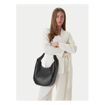 Geanta dama -  piele naturala - negru - One Size INTL