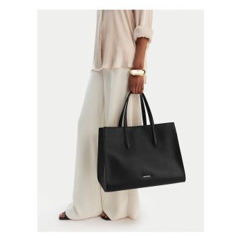 Geanta dama -  piele naturala - negru - One Size INTL