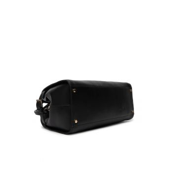 Geanta dama -  piele naturala - negru - One Size INTL