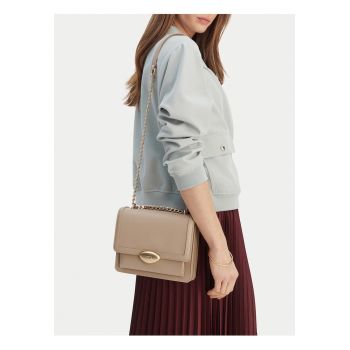 Geanta dama -  tkanina - bej - One Size INTL