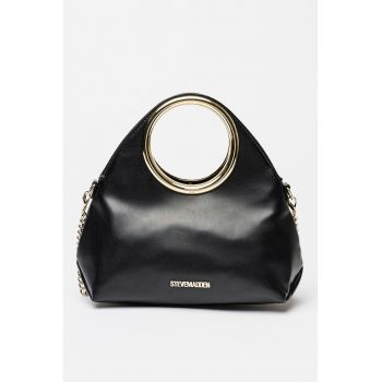 Geanta de mana cu bareta din lant - Negru