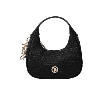 Geanta de piele ecologica cu maner - Negru