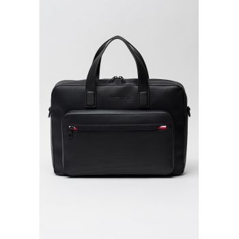 Geanta de piele ecologica pentru laptop Corporate - Negru