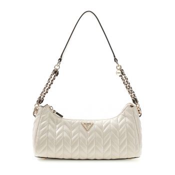 Geanta de umar cu aspect texturat Cheryl - Alb fildes