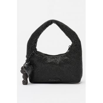 Geanta de umar cu strasuri Bkaya - Negru