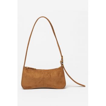 Geanta din material textil cu bareta de umar Btanzie - Maro scortisoara