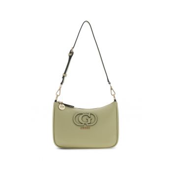 Geanta din piele ecologica cu bareta de umar Isola - Verde fistic