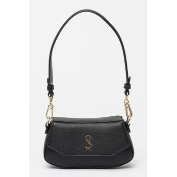 Geanta din piele ecologica cu bareta de umar Taiga - Negru