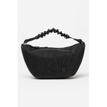 Geanta din piele ecologica cu bareta detasabila de umar Brio - Negru