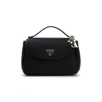 Geanta din piele ecologica cu bareta detasabila de umar Evie - Negru