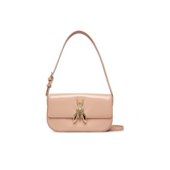 Geanta  piele naturala - bej - One Size INTL - set cu sac de bumbac