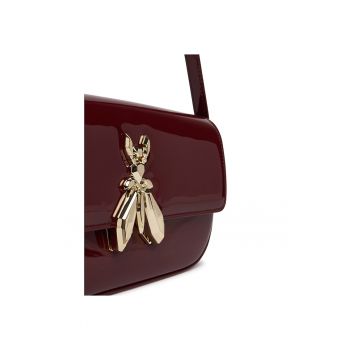 Geanta  piele naturala - maro - One Size INTL - set cu sac de bumbac