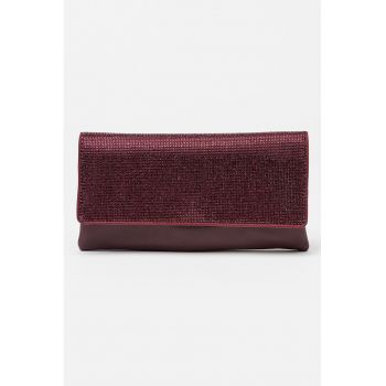 Geanta plic cu strasuri Bhayes - Violet pruna