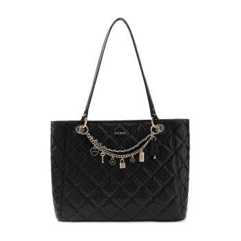 Geanta shopper cu pandantive Libby - Negru