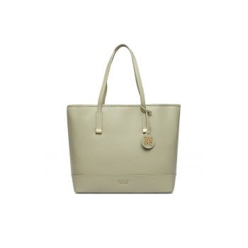 Geanta shopper  verde - One Size INTL - cu saszeta dopinata