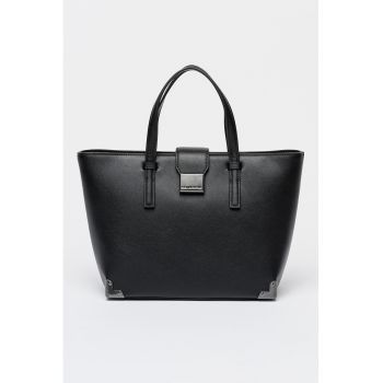 Geanta tote din piele ecologica Trunk - Negru