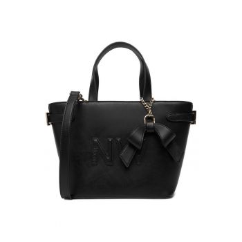 Geanta tote  neagra - One Size INTL - cu detaliu fundita
