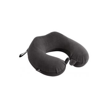 Perna pentru gat din spuma cu memorie -  neagra - 29x28 -5x13cm - set