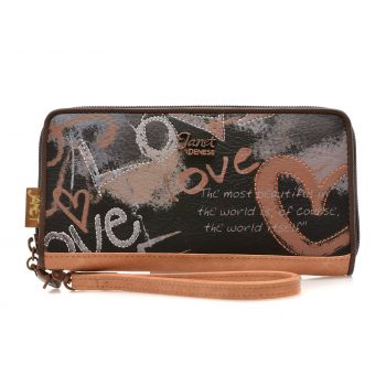 Portofel JANET DENESE multicolor, 3, din piele ecologica