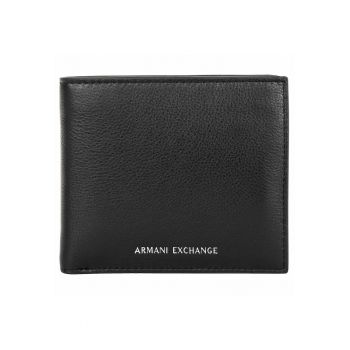 Portofel pliabil din piele - Negru