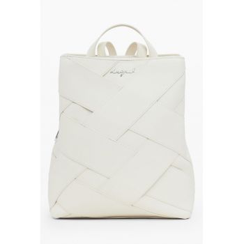 Rucsac cu maner in partea de sus - Alb