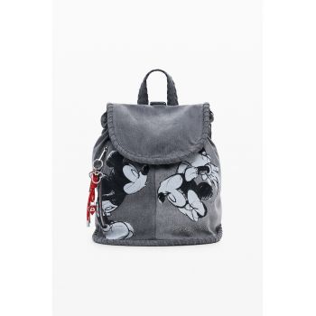 Rucsac cu model Mickey Mouse - Negru/Gri melange
