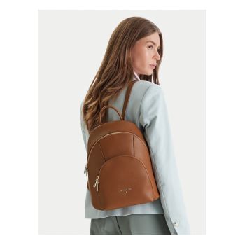 Rucsac dama -  piele naturala - maro - One Size INTL