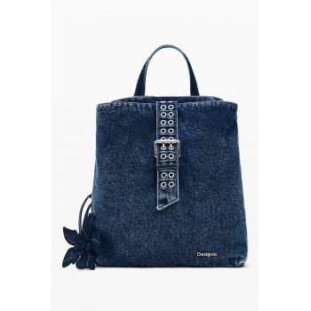 Rucsac de denim - Albastru melange/Bleumarin