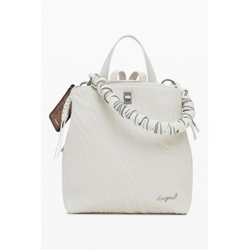 Rucsac de piele ecologica - Alb