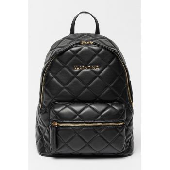 Rucsac de piele ecologica cu model matlasat Ocarina - Negru