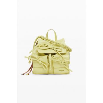 Rucsac de piele ecologica - Galben lime