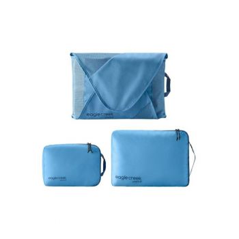 Set 3 organizatoare voiaj - Pro Starter Eagle Creek - albastru - dimensiuni variate