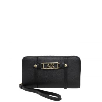Zip around wallet black