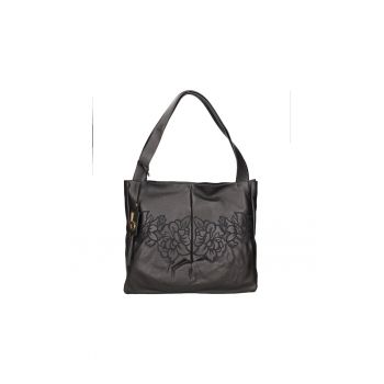 BRACCIAINI - Geanta de piele ecologica - Negru