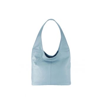 Geanta albastru deschis din piele naturala 8924 127 19977 - Albastru deschis