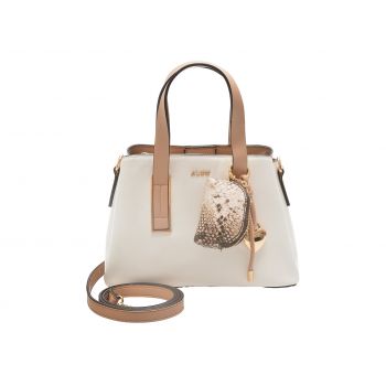 Geanta ALDO alba, MAELIABAG 121, din piele ecologica