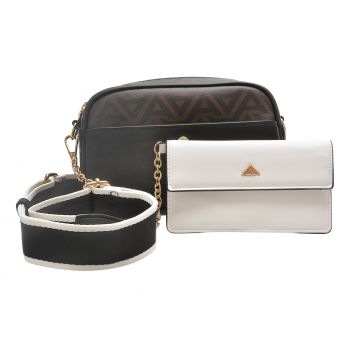 Geanta ALDO neagra, KAEAJAR 240, din piele ecologica