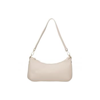 Geanta baguette de piele - Bej