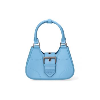 Geanta crossbody cu bareta cu imprimeu logo