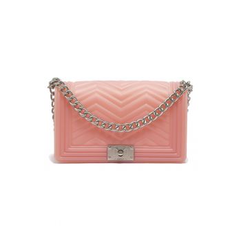 Geanta crossbody cu bareta din lant