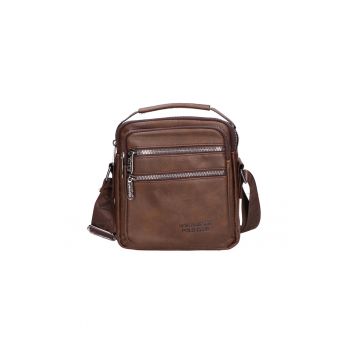 Geanta crossbody cu buzunare cu fermoar