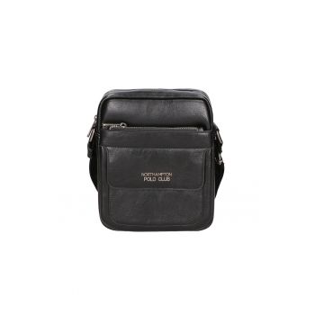 Geanta crossbody de piele ecologica 24585 - Negru
