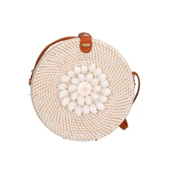 Geanta crossbody din paie