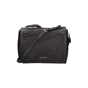 Geanta crossbody din piele ecologica - Negru