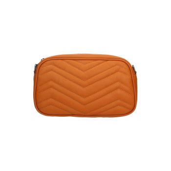 Geanta crossbody din piele - Maro