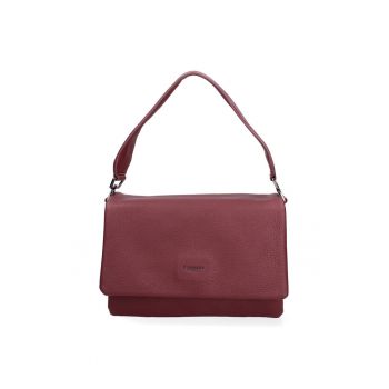 Geanta de mana cu compartimente multiple - Rosu inchis