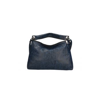 Geanta de piele cu aspect invechit