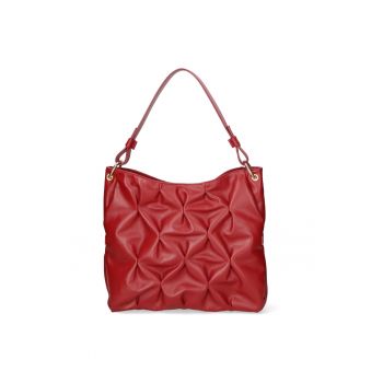 Geanta de piele cu bareta de umar